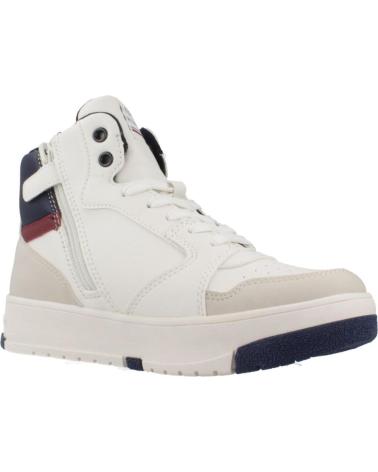 TOMMY HILFIGER TÊNIS CANO MÉDIO COM CADARÇO BRANCO AZUL WHTBLUE