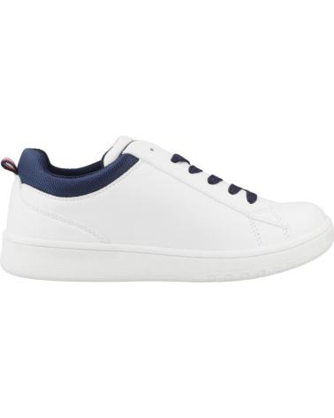TOMMY HILFIGER TÊNIS CANO BAIXO COM CADARÇO BRANCO AZUL WHTBLUE