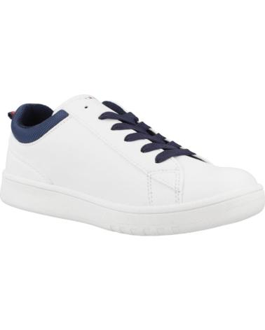 TOMMY HILFIGER TÊNIS CANO BAIXO COM CADARÇO BRANCO AZUL WHTBLUE