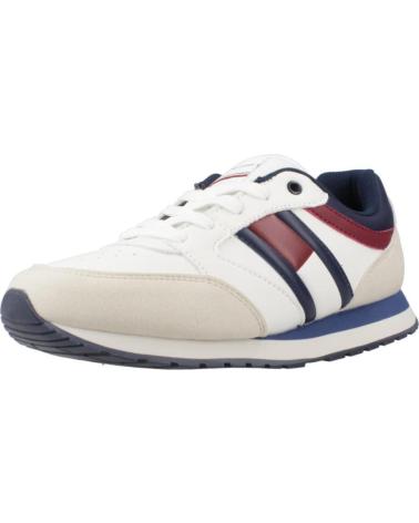 TÊNIS TOMMY HILFIGER FLAG LOW CUT LACE-UP AZUL/BRANCO WHTBLUE