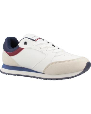TÊNIS TOMMY HILFIGER FLAG LOW CUT LACE-UP AZUL/BRANCO WHTBLUE