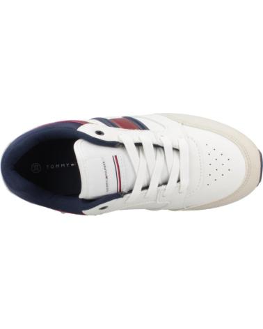 TÊNIS TOMMY HILFIGER FLAG LOW CUT LACE-UP AZUL/BRANCO WHTBLUE