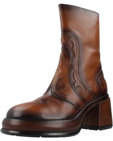 PONS QUINTANA STIEFEL LAURA AUS BRAUNEM LEDER CUERO