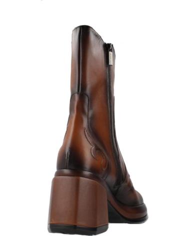 PONS QUINTANA STIEFEL LAURA AUS BRAUNEM LEDER CUERO