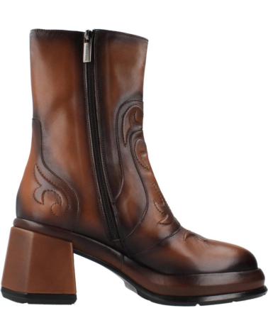 PONS QUINTANA STIEFEL LAURA AUS BRAUNEM LEDER CUERO