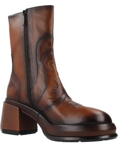 PONS QUINTANA STIEFEL LAURA AUS BRAUNEM LEDER CUERO