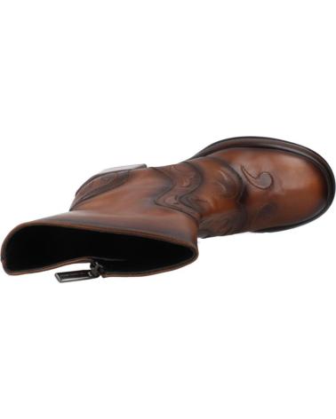 PONS QUINTANA STIEFEL LAURA AUS BRAUNEM LEDER CUERO