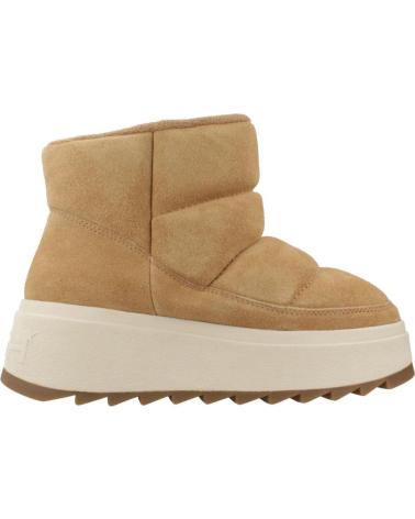 ASH MALICAB GEPOLSTERTE STIEFELETTEN AUS LEDER IN KAMELBRAUN CAMEL