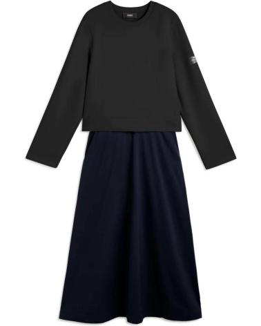 ECOALF MORGAN DRESS BLACK BLACK