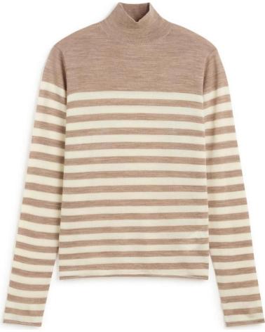 ECOALF FAYA TURTLENECK JUMPER BEIGE SAND