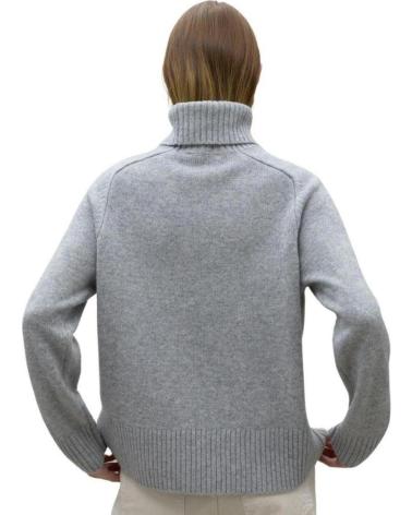 ECOALF CAQUIALF KNIT GREY SUSTAINABLE TURTLENECK SWEATER FOR WOMEN GREY