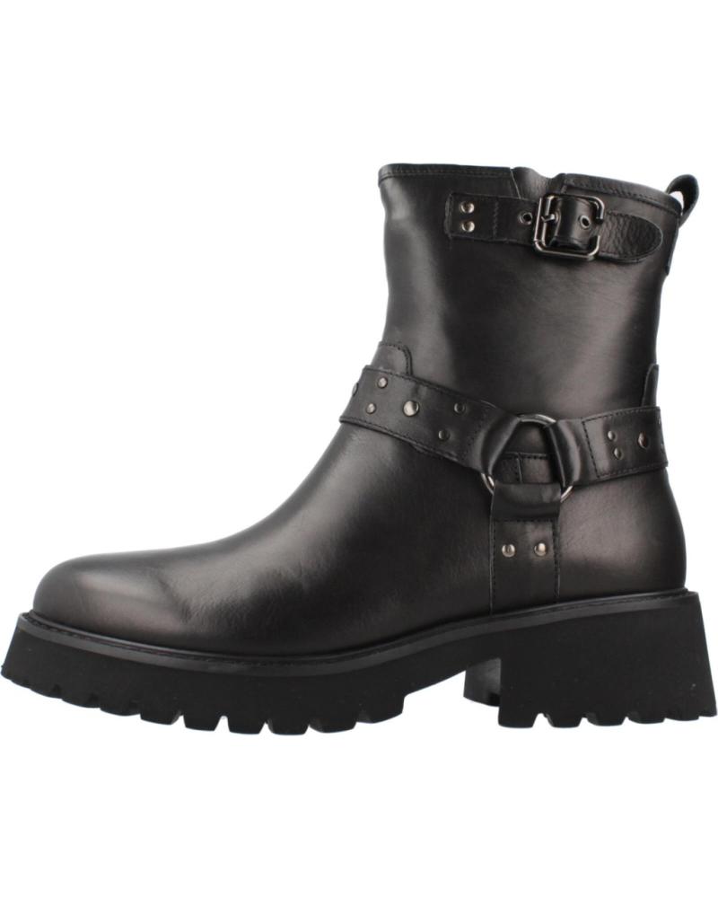 STIVALETTI BIKER CARMELA MODELLO 16190901C NERO CON FIBBIE NEGRO