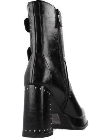 NOA HARMON MODEL 9808N BLACK BOOTS WITH BUCKLES AND PLATFORM NEGRO