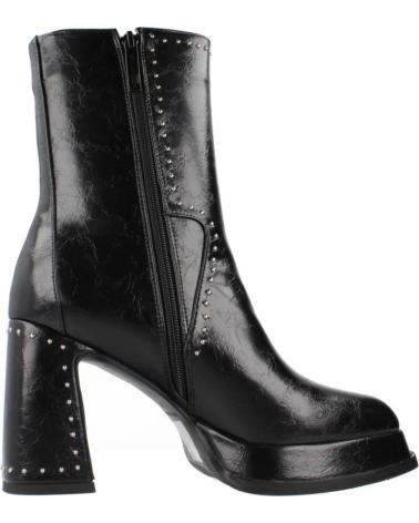 NOA HARMON MODEL 9808N BLACK BOOTS WITH BUCKLES AND PLATFORM NEGRO
