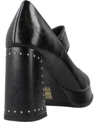 NOA HARMON MERCEDITAS 9809N DE TACÓN CON PLATAFORMA Y HEBILLA DECORATIVA NEGRA NEGRO