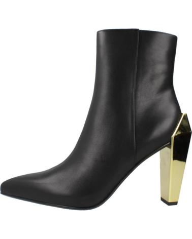 UNITED NUDE GEM BOOTIE HI STIEFELETTEN SCHWARZ BLCKGLD MIT GEOMETRISCHEM GOLDABSATZ BLCKGLD