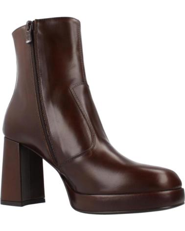 NERO GIARDINI I410907D MARRONE - TACCO LARGO E PLATEAU 412