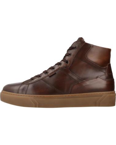 NERO GIARDINI DELAVATO BRAUNER HIGH-TOP LEDER SNEAKER 412