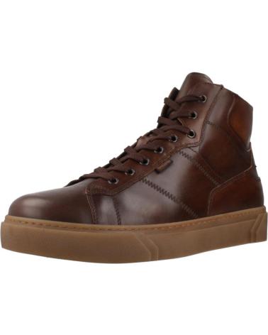 NERO GIARDINI DELAVATO BRAUNER HIGH-TOP LEDER SNEAKER 412