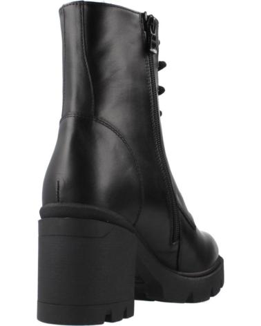 STIVALETTI NERO GIARDINI I411905D NERI CON LACCI E SUOLA CARRARMATO 100