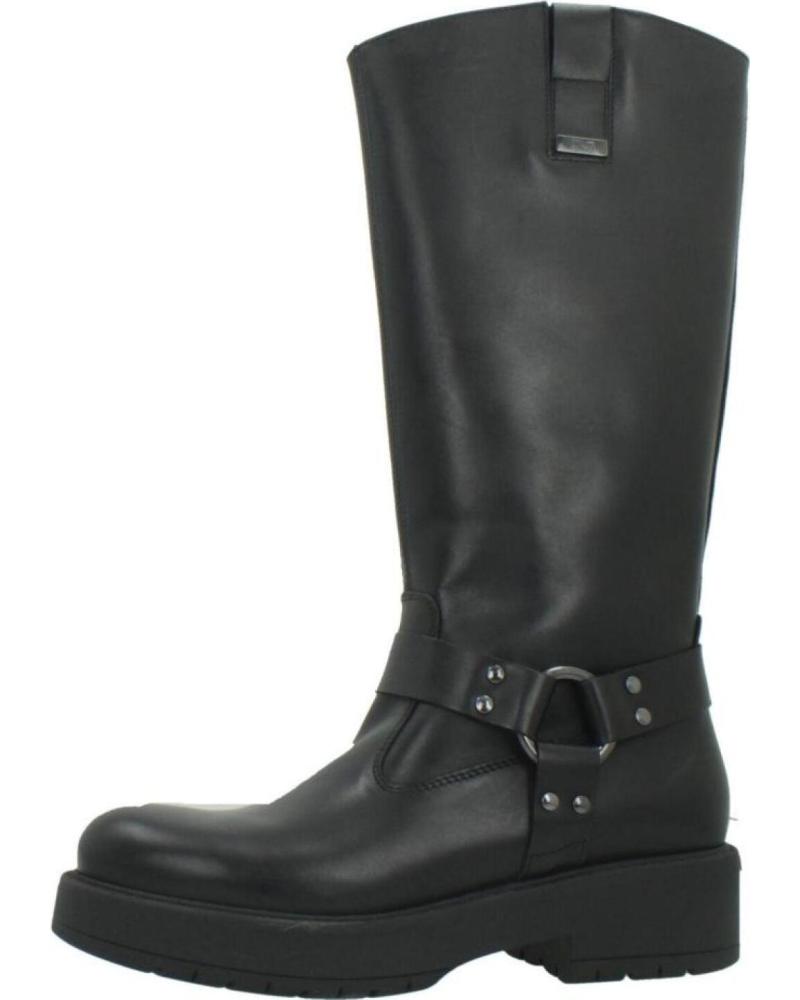 BOTAS ALTAS NERO GIARDINI I411989D DE PIEL NEGRAS 100