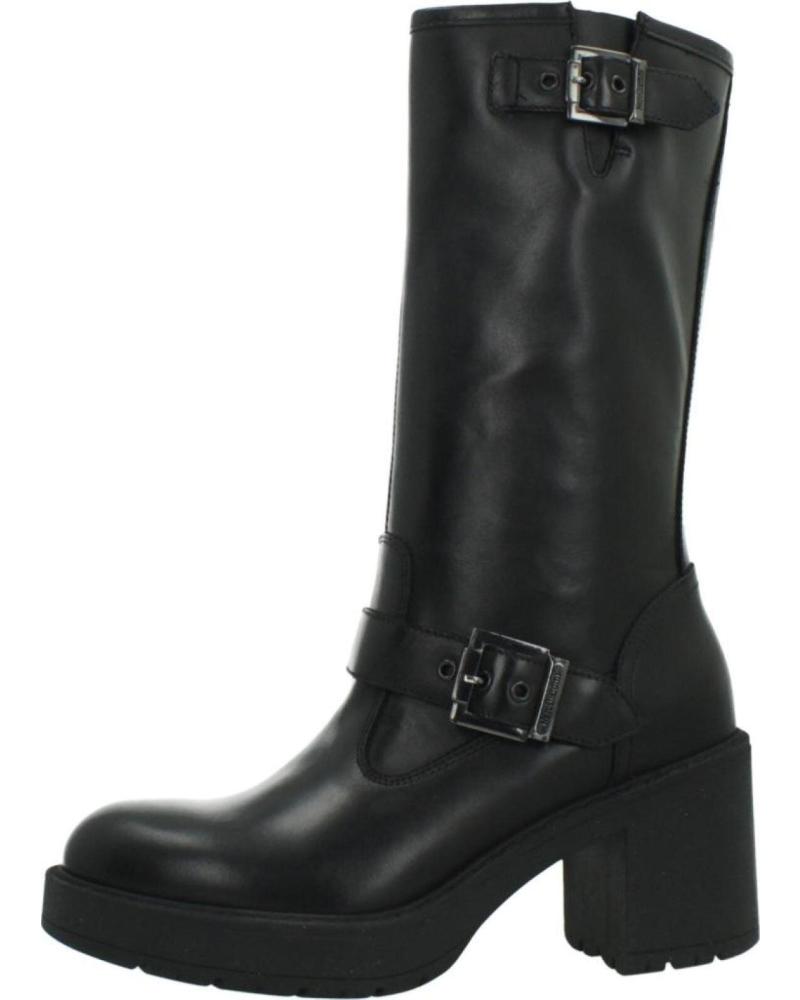 BOTAS DE TACÓN NERO GIARDINI I411997D DE PIEL NEGRAS 100