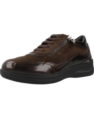 STONEFLY AURORA 25 VELOUR-S PATENT BROWN SNEAKERS 410
