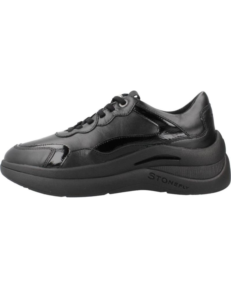 STONEFLY SNEAKER ROCHA 5 NAPPA UND LACKLEDER SCHWARZ 000