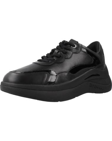 STONEFLY SNEAKER ROCHA 5 NAPPA UND LACKLEDER SCHWARZ 000