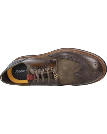 SAPATOS AMBITIOUS 12391C 6564AM CASTANHOS BROGUE BICOLOR MSKCMB
