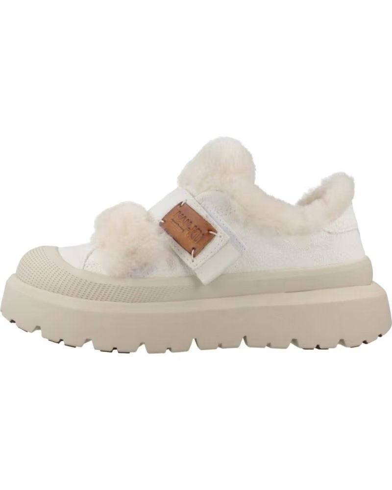 NAN-KU STIVALETTI DFH24 IN CAMOSCIO CON FODERA IN PELLICCIA WHITE