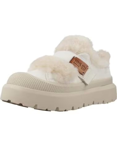NAN-KU STIVALETTI DFH24 IN CAMOSCIO CON FODERA IN PELLICCIA WHITE