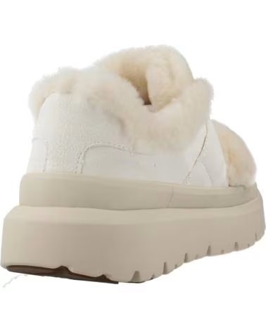 NAN-KU STIVALETTI DFH24 IN CAMOSCIO CON FODERA IN PELLICCIA WHITE