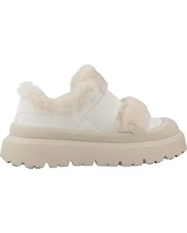 NAN-KU STIVALETTI DFH24 IN CAMOSCIO CON FODERA IN PELLICCIA WHITE