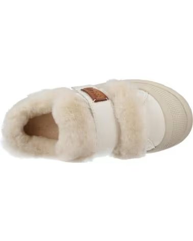 NAN-KU STIVALETTI DFH24 IN CAMOSCIO CON FODERA IN PELLICCIA WHITE