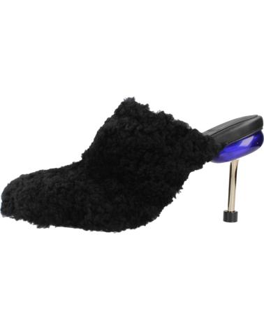4CCCCEES OSHA BUBBLE HI WOMEN'S BLACK MULES BLACK
