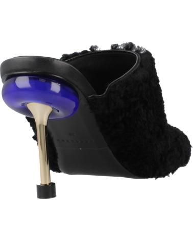 4CCCCEES OSHA BUBBLE HI WOMEN'S BLACK MULES BLACK