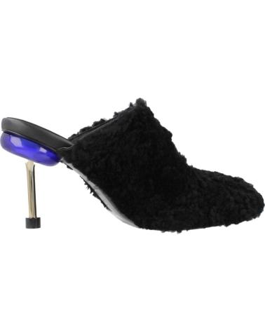 4CCCCEES OSHA BUBBLE HI WOMEN'S BLACK MULES BLACK