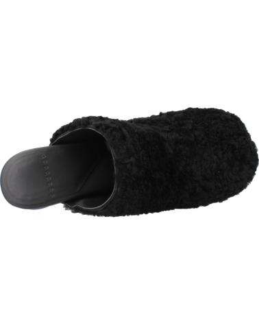 4CCCCEES OSHA BUBBLE HI WOMEN'S BLACK MULES BLACK
