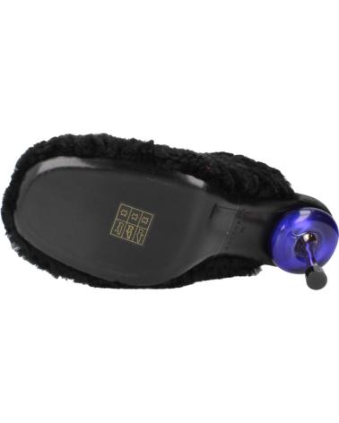 4CCCCEES OSHA BUBBLE HI WOMEN'S BLACK MULES BLACK