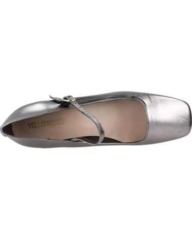 YELLOW BAILARINAS MUJER MODELO PATRICIA COLOR PLATA MTLRCA