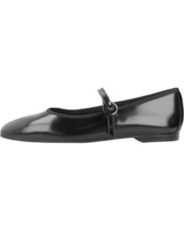 YELLOW WOMEN´S BALLET FLATS MODEL CLAU, REF: 898575, BLACK NEGRO