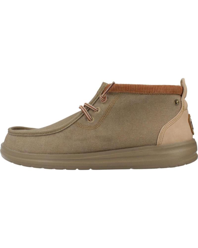 HEY DUDE WALLY MID GRIP R WORKWEAR MARROM CREME CREAM