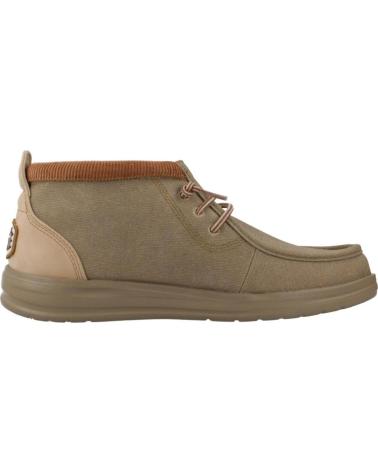 HEY DUDE WALLY MID GRIP R WORKWEAR MARROM CREME CREAM