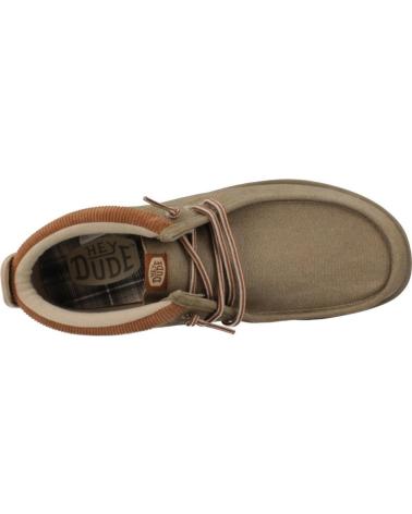 HEY DUDE WALLY MID GRIP R WORKWEAR MARROM CREME CREAM