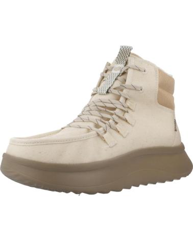 HEY DUDE WENDY APRES COATED TWILL STIEFEL IVORY IVORY