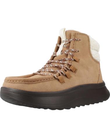 HEY DUDE BOTINES WENDY APRES SUEDE COZY CHNTBK MARRÓN CLARO CHNTBK