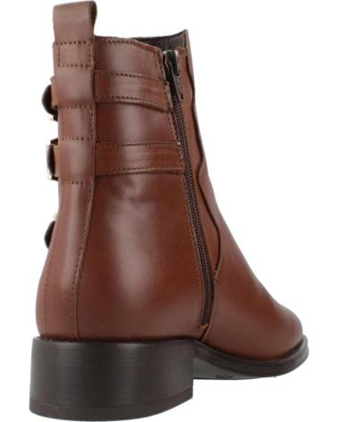 ALPE BOTINES COUTURE DE PIEL MARRÓN BRANDY CON HEBILLAS BRANDY