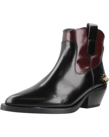 ALPE BOTINES HOLLY NEGROS Y GRANATES CON CADENA DECORATIVA NGRBRD