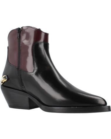 ALPE BOTINES HOLLY NEGROS Y GRANATES CON CADENA DECORATIVA NGRBRD